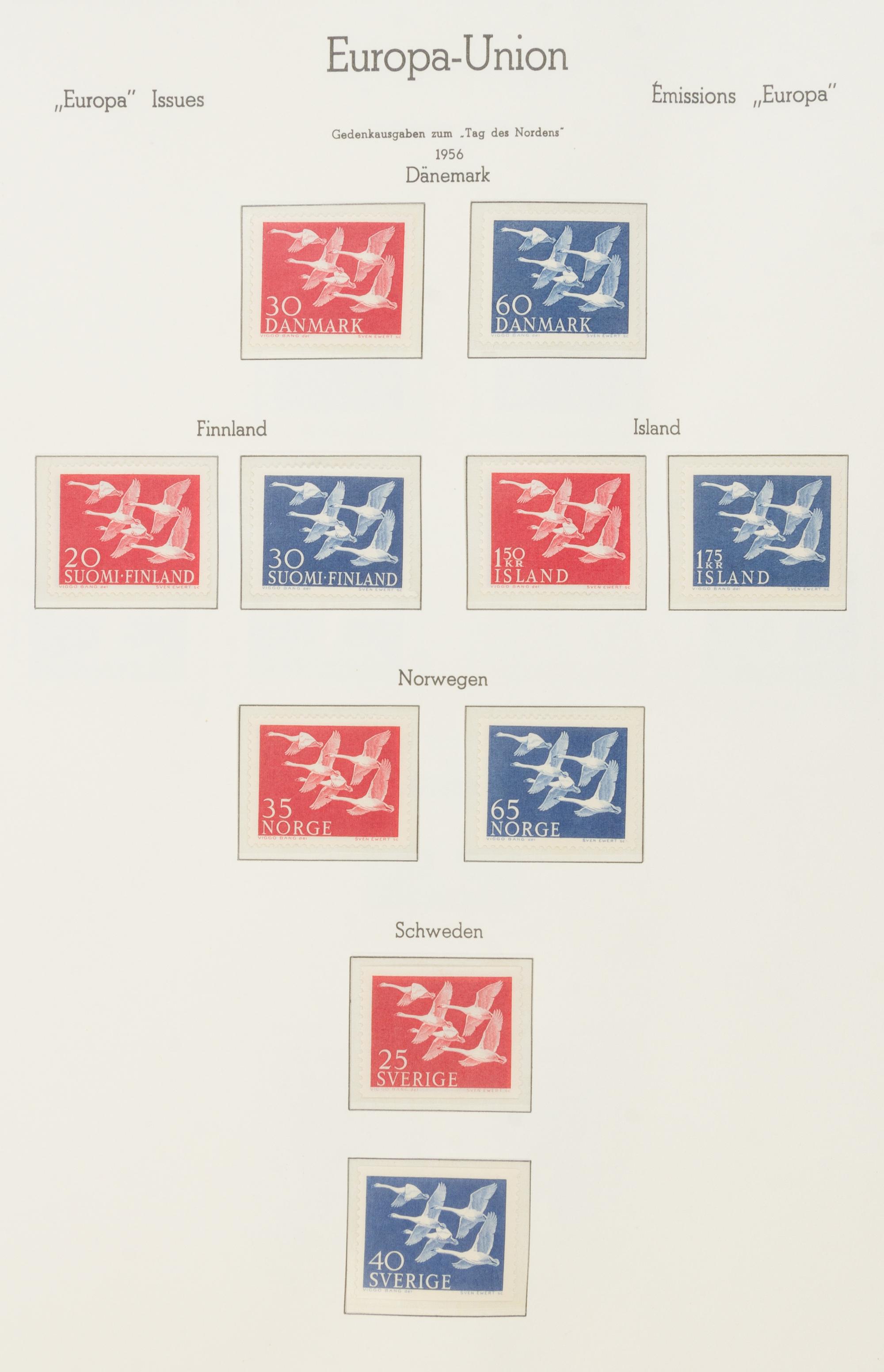 A Collection of European Union Issue Postage Stamps — LECHTTURM BRIEFMARKEN ALBUM-711949-1976