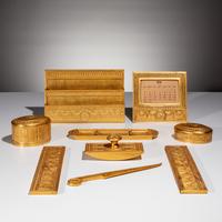 Tiffany Studios New York Early 20th Century — Group of Adam Doré Desk Articles, c. 1905