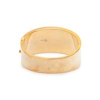 ASCH GROSSBARDT, YELLOW GOLD AND HARDSTONE INLAY BANGLE BRACELET