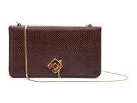 Judith Leiber Lizard Skin Wallet Shoulder Bag