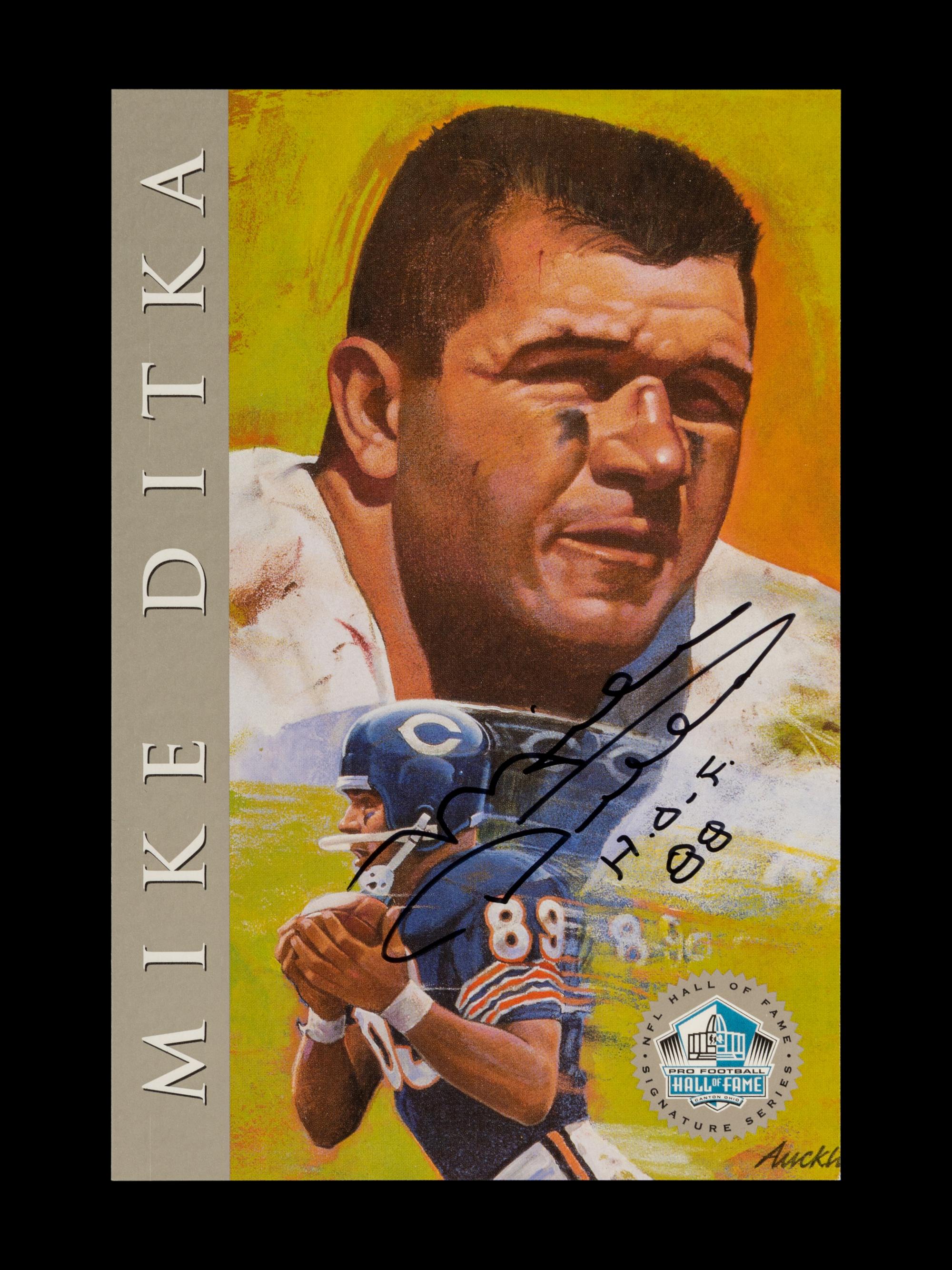 Mike Ditka's Personally Owned 1998 Ron Mix Platinum Edition Signature Series Art Card Set