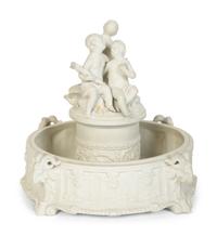 Three Bisque Porcelain Table Articles