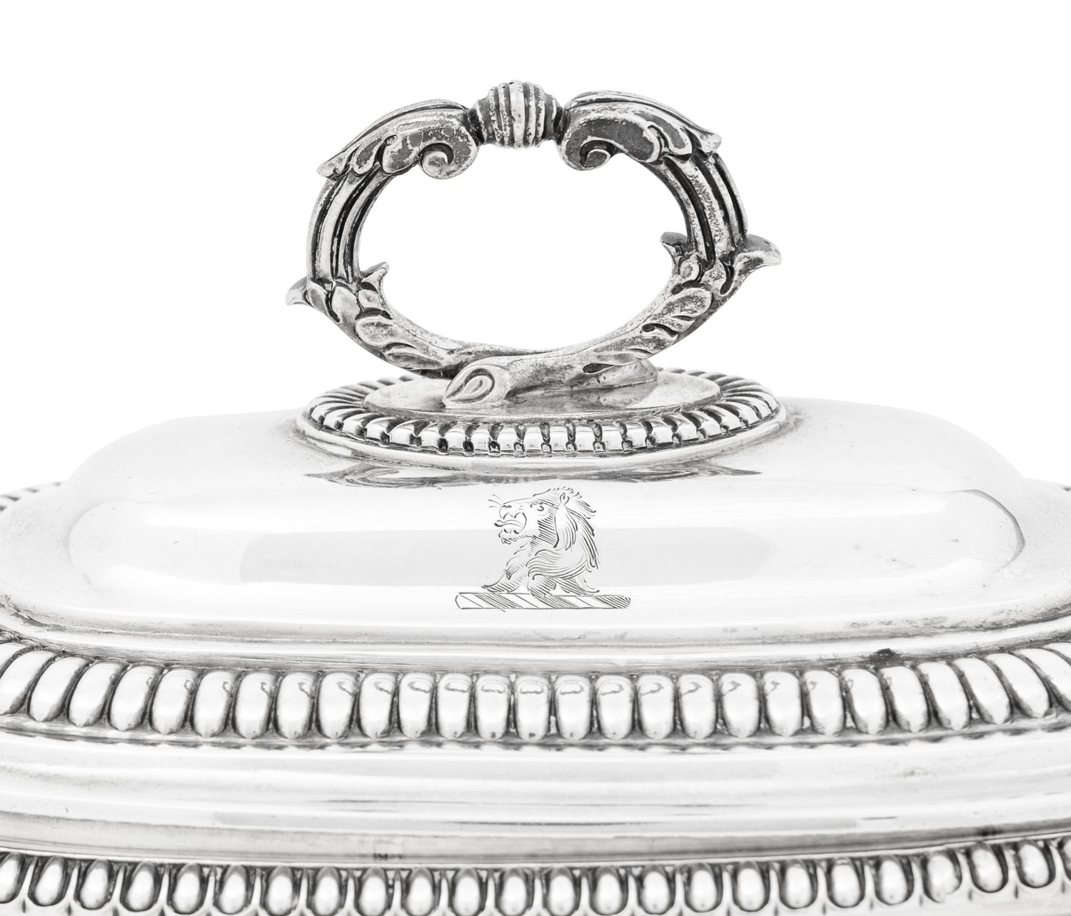 A Pair of George III Silver Sauce Tureens