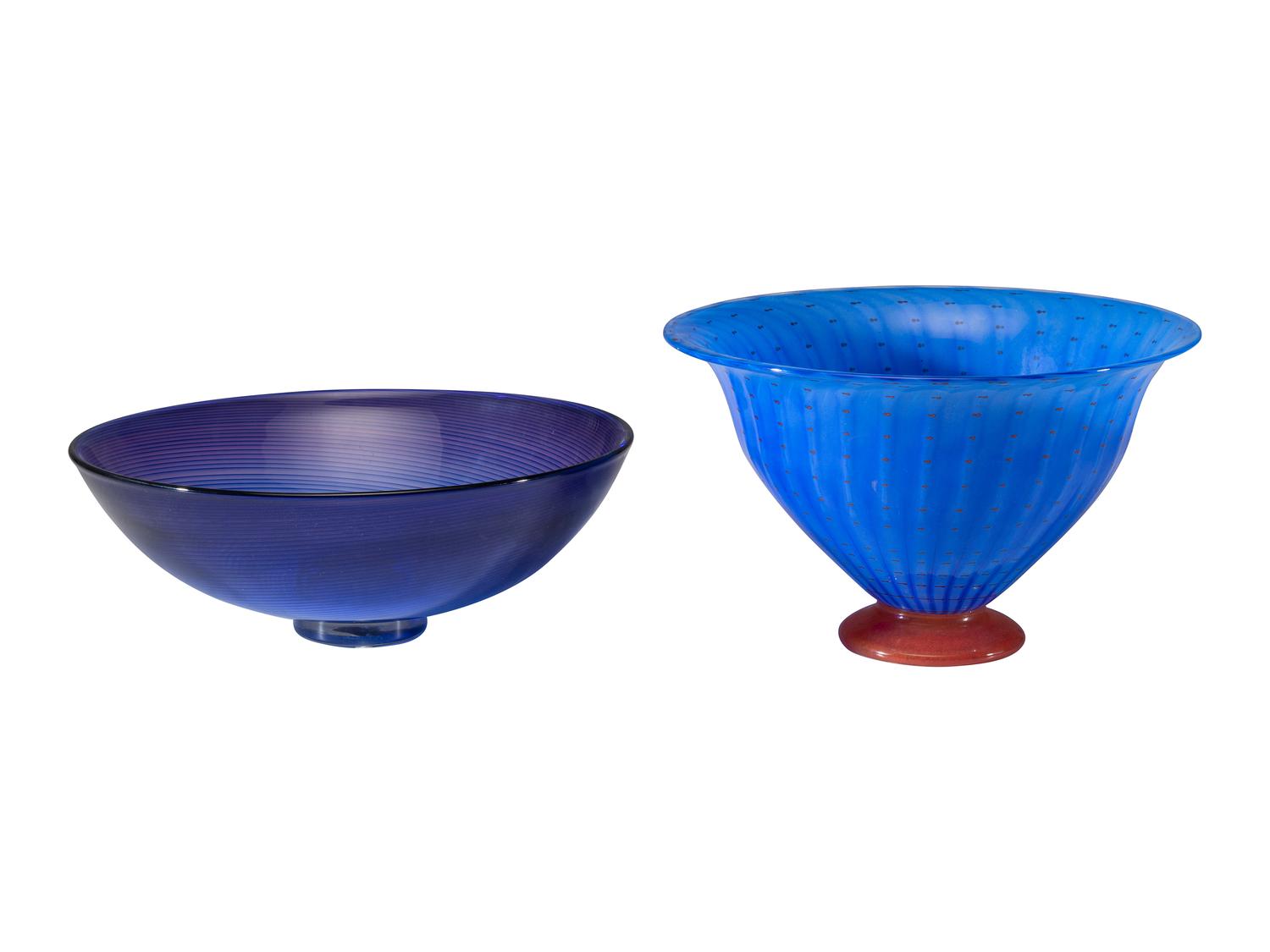 Two Art Glass Bowls