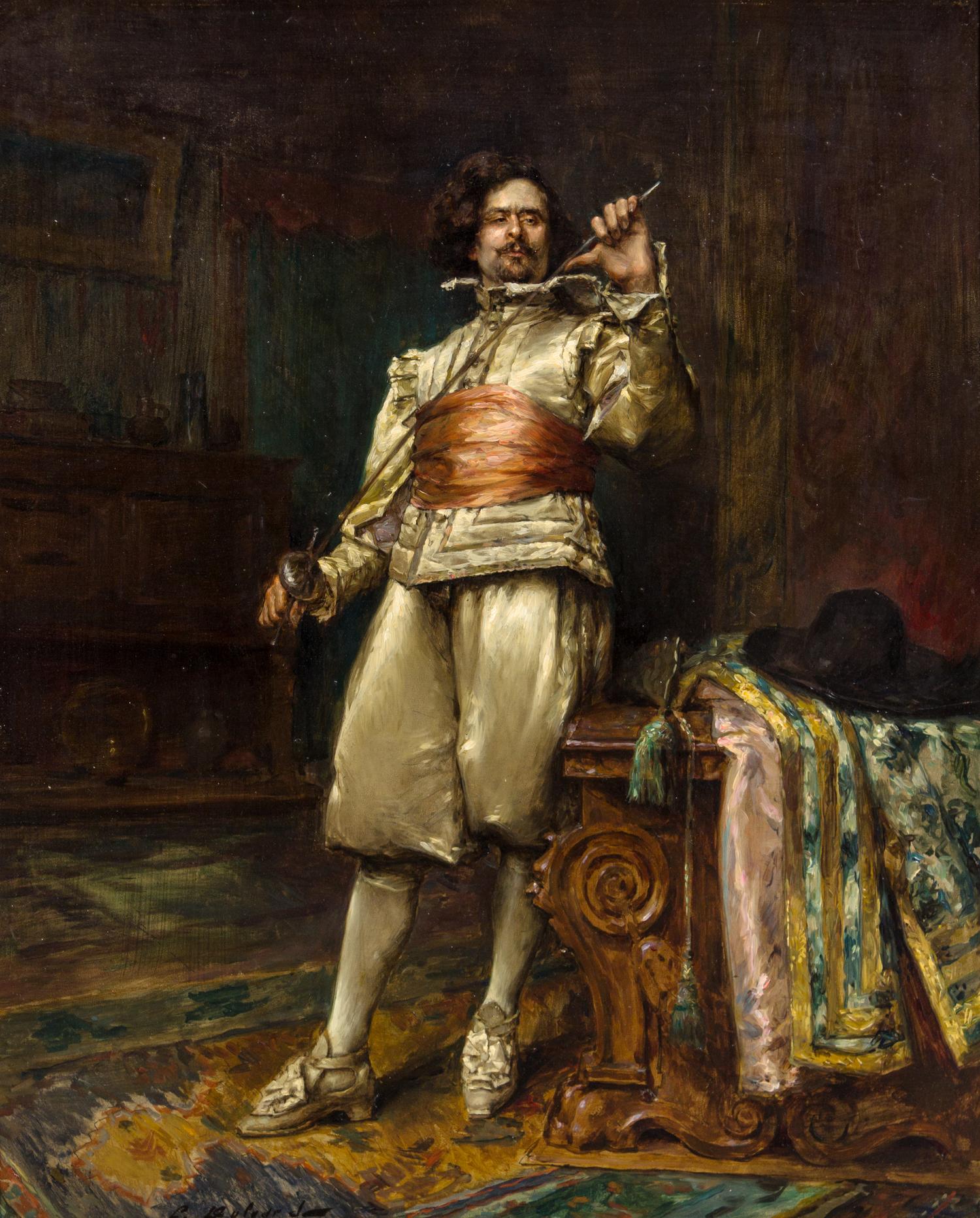 Hippolyte Francois Leon Duluard, (French, 1871-1953), Avant Le Duel