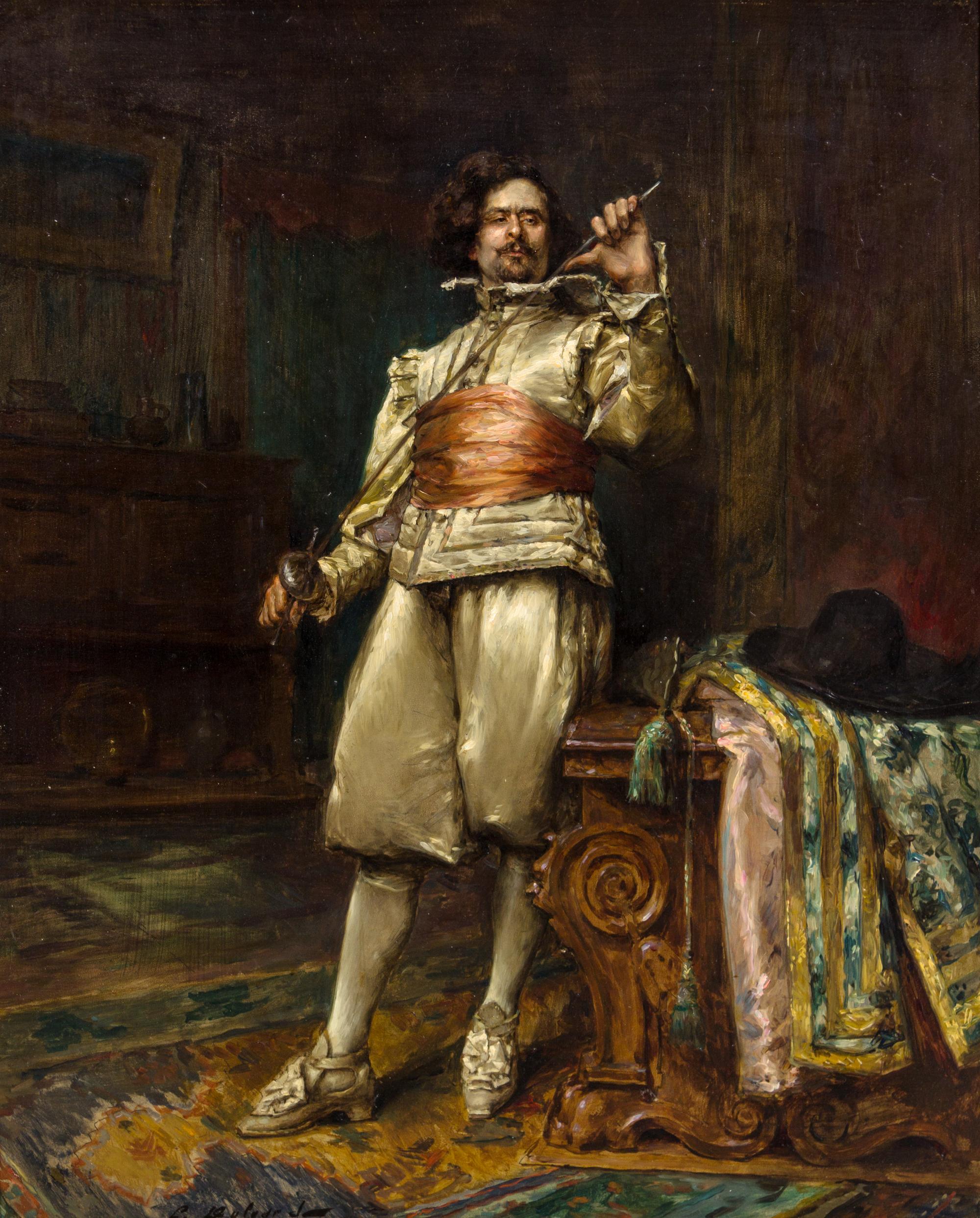 Hippolyte Francois Leon Duluard, (French, 1871-1953), Avant Le Duel