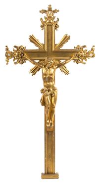 A Baroque Carved Giltwood Corpus Christi Height 58 inches. — BRUSSELS, LATE 18TH CENTURY
