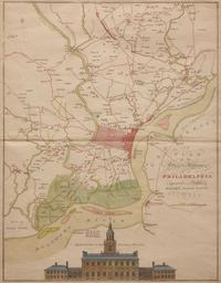 [Philadelphia] Lotter, Matthew Albert. A Plan of the City and Environs of Philadelphia. ..