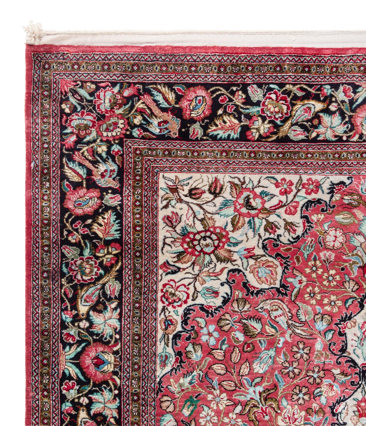 A Qum Silk Rug