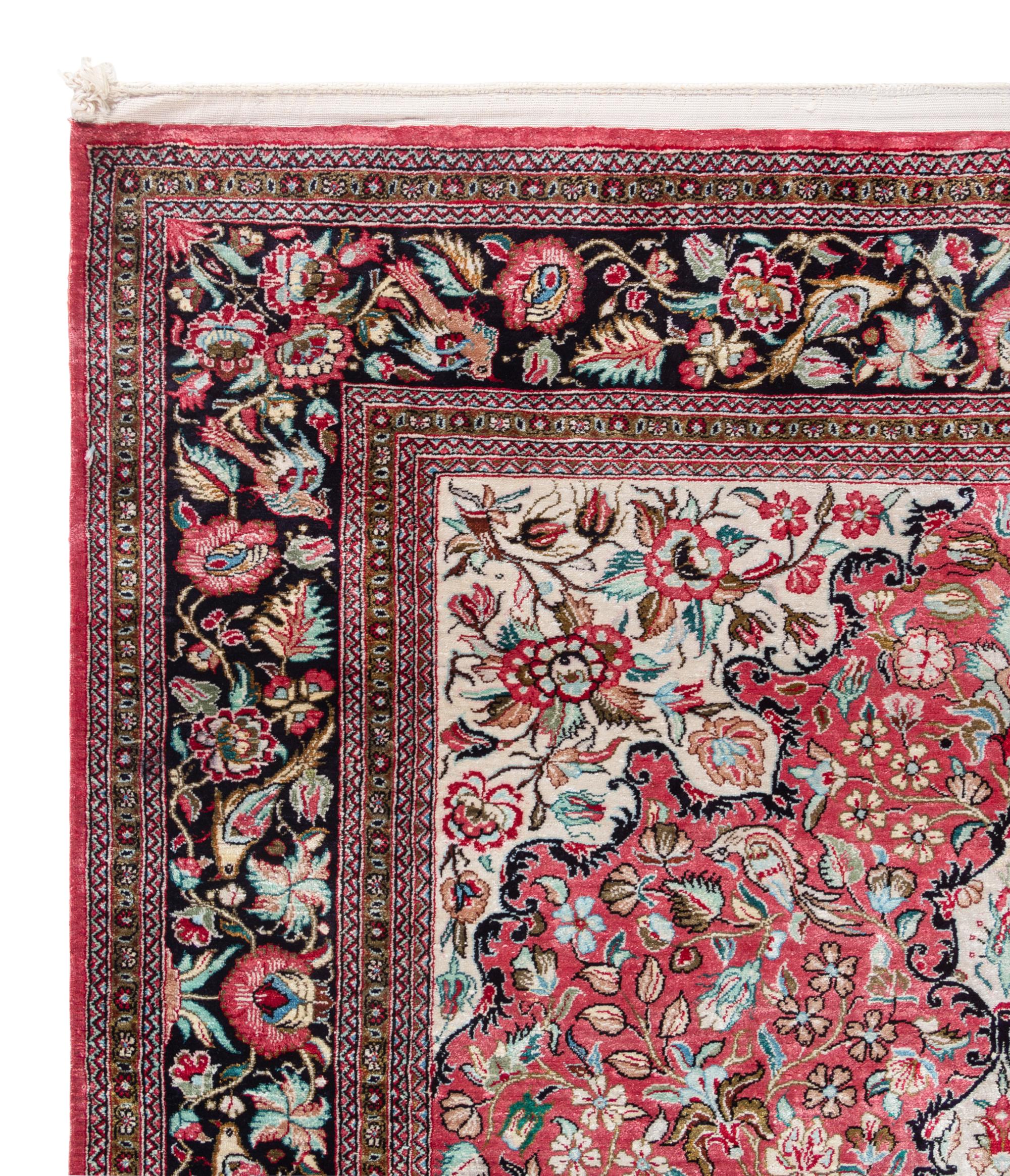 A Qum Silk Rug