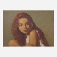 Bo Bartlett (American, b. 1955) Hannah - Study for in the Wood