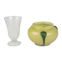 Two Decorative Glass Vases