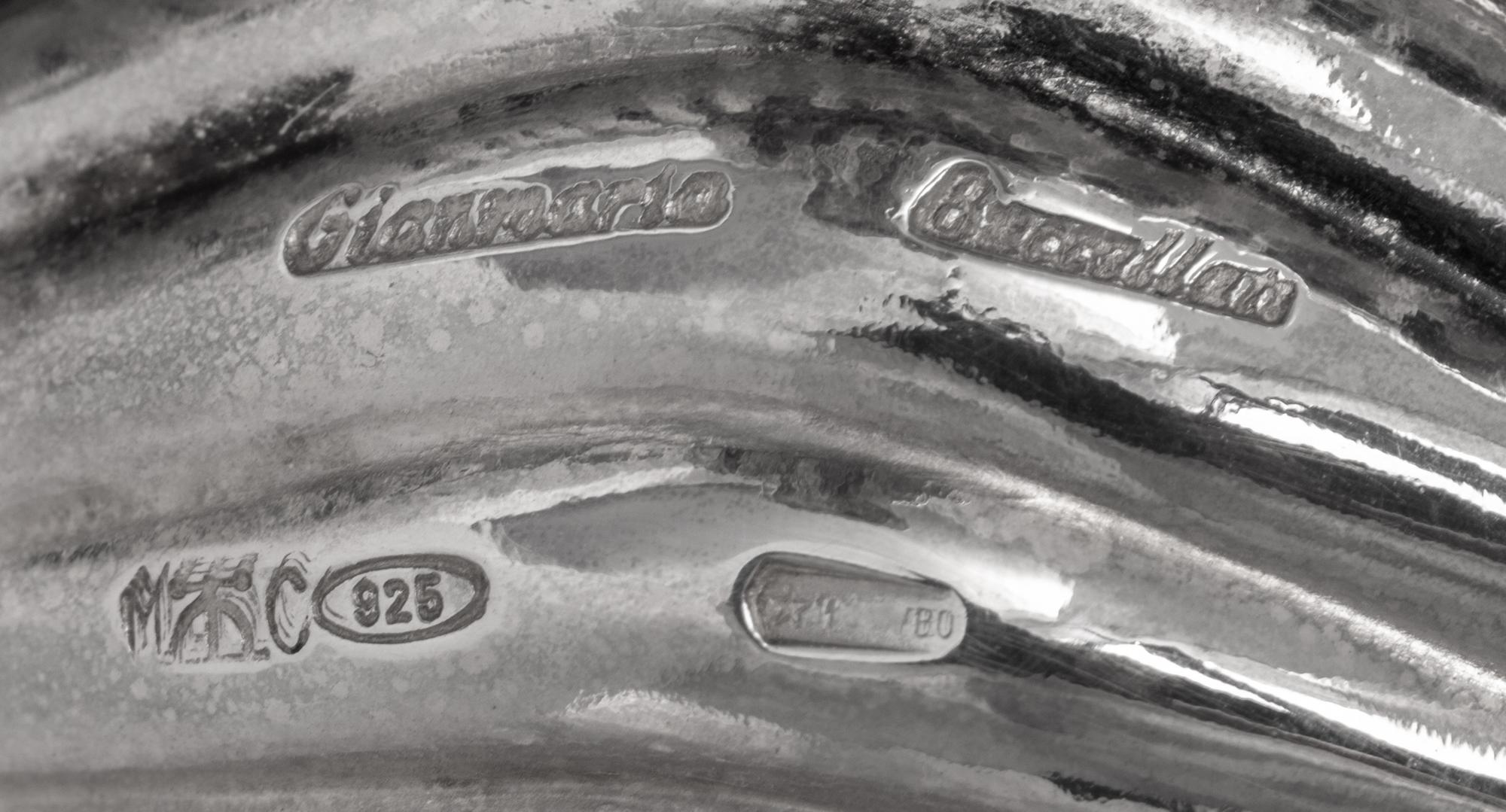 A Buccelatti Silver Shell-Form Dish