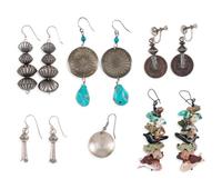 Assortment of Southwestern-style Earrings