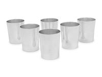 A Set of Six Mexican Silver Julep Cups