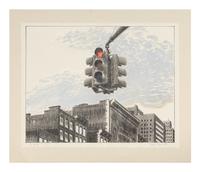 Traffic Light, 1973 and 22nd Street, 1974 (two works)