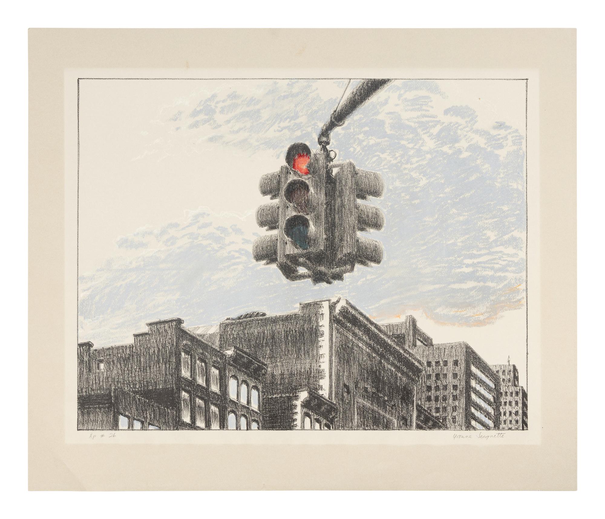 Traffic Light, 1973 and 22nd Street, 1974 (two works)