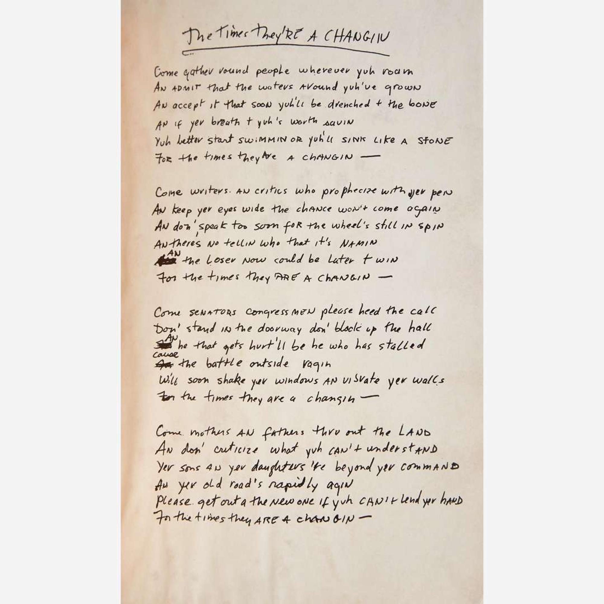 [Music] [Dylan, Bob] Group of 2 Rare and Early Bob Dylan Items
