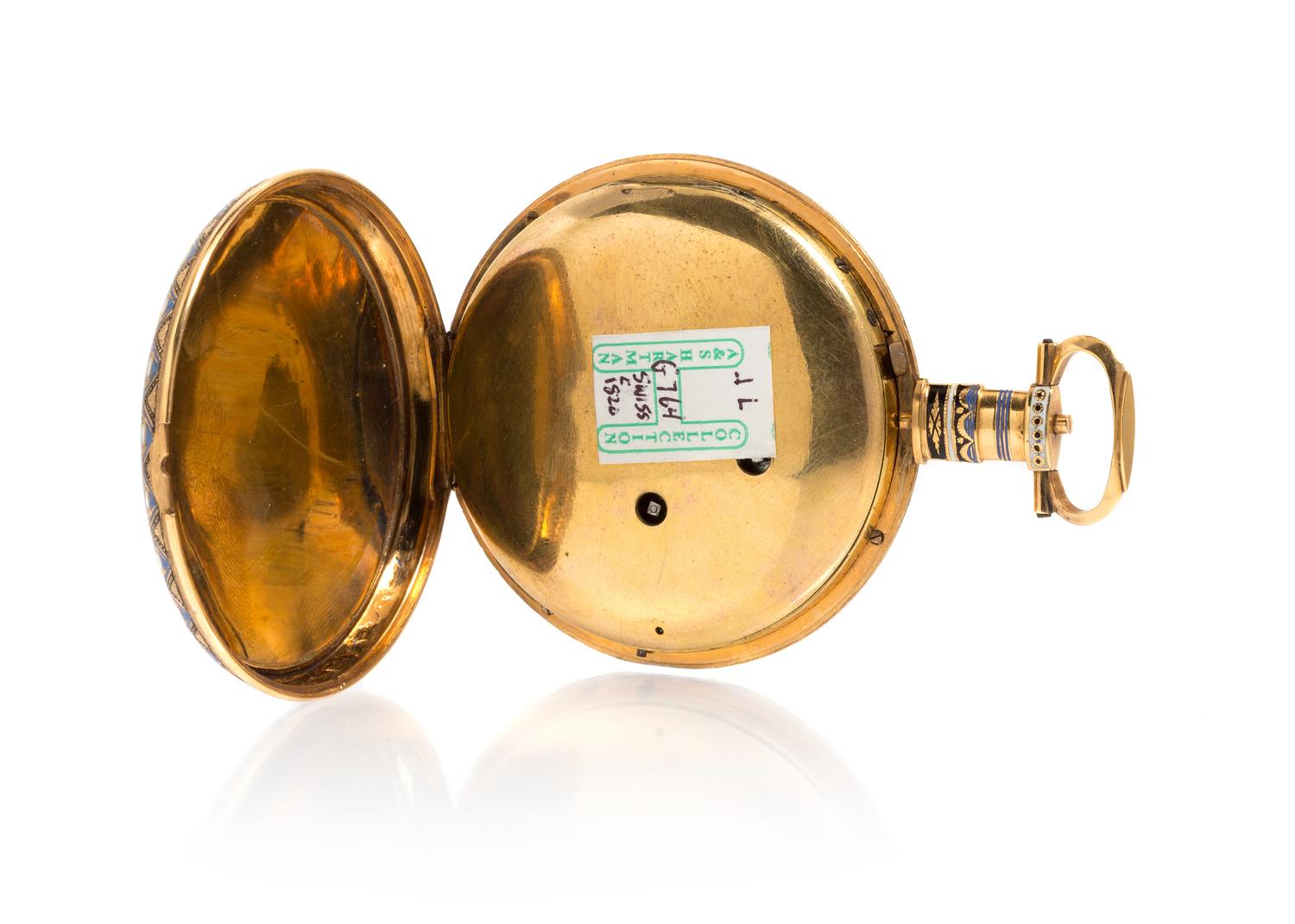 An Exceptional Gold and Polychrome Enamel Open Face Pocket Watch Made For the Chinese Market WILLIAM ILBERY, EARLY 19TH CENTURY, LONDON — WILLIAM ILBERY, EARLY 19TH CENTURY, LONDON, NO.6645