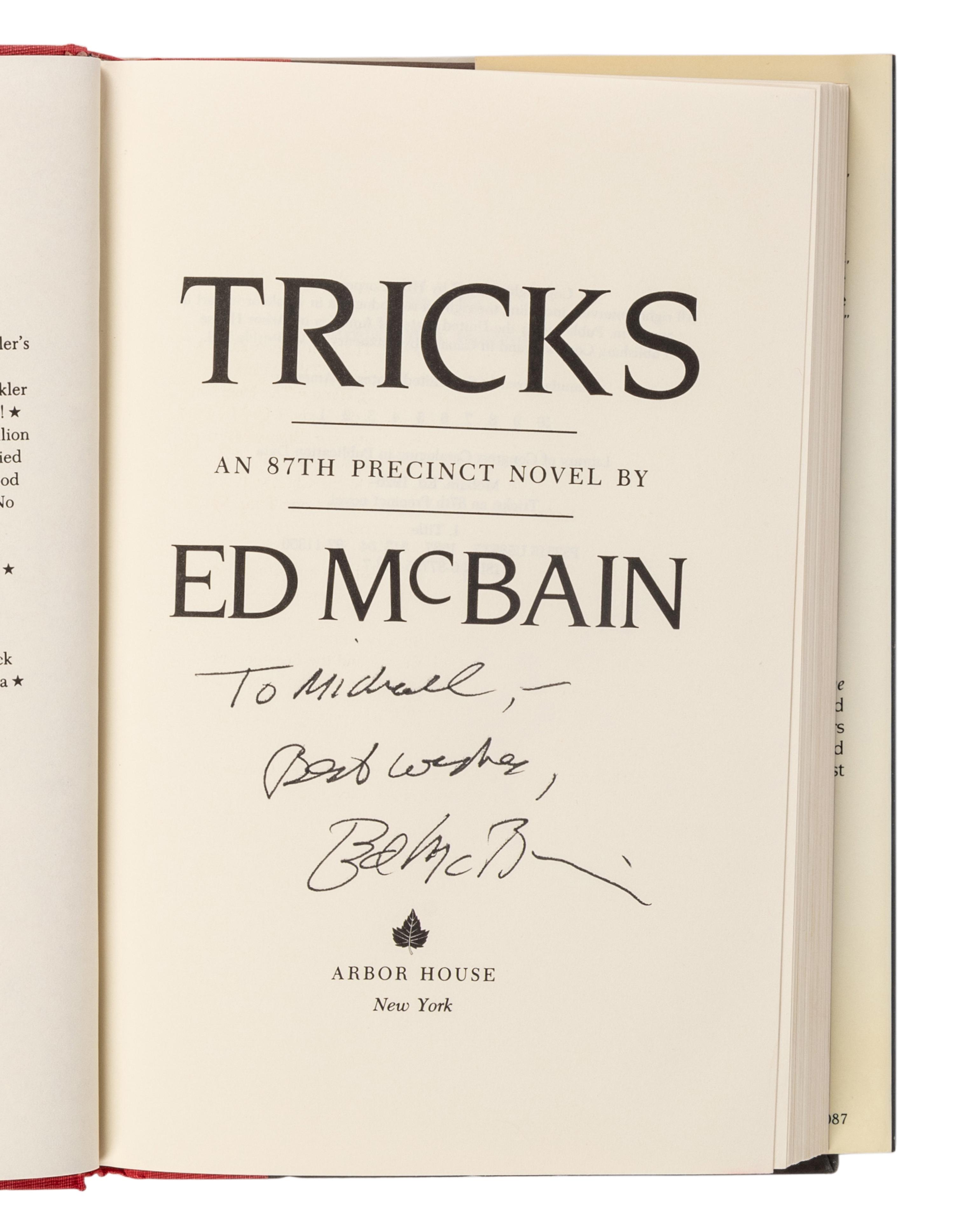 HUNTER, Evan (“Ed McBain”) (1926-2005). A group of 23 works by Hunter from the 87th Precinct Novels series, MOST FIRST EDITIONS, MANY SIGNED, comprising: