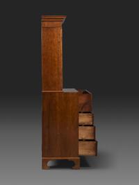 A Federal Inlaid and Figured Cherrywood Cabinet