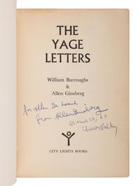 GINSBERG, Allen (1926-1997) and William BURROUGHS (1914-1997). The Yage Letters . San Francisco: City Lights Books, 1963.
