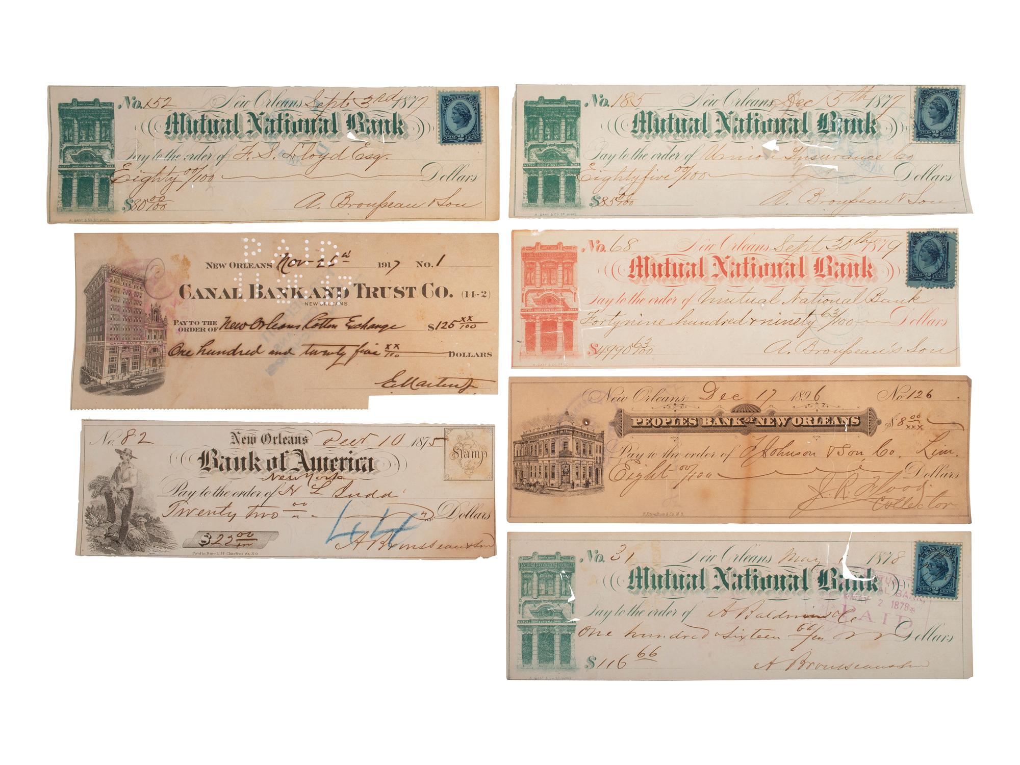 [CONFEDERATE - CURRENCY]. A variety of Louisiana notes, including: