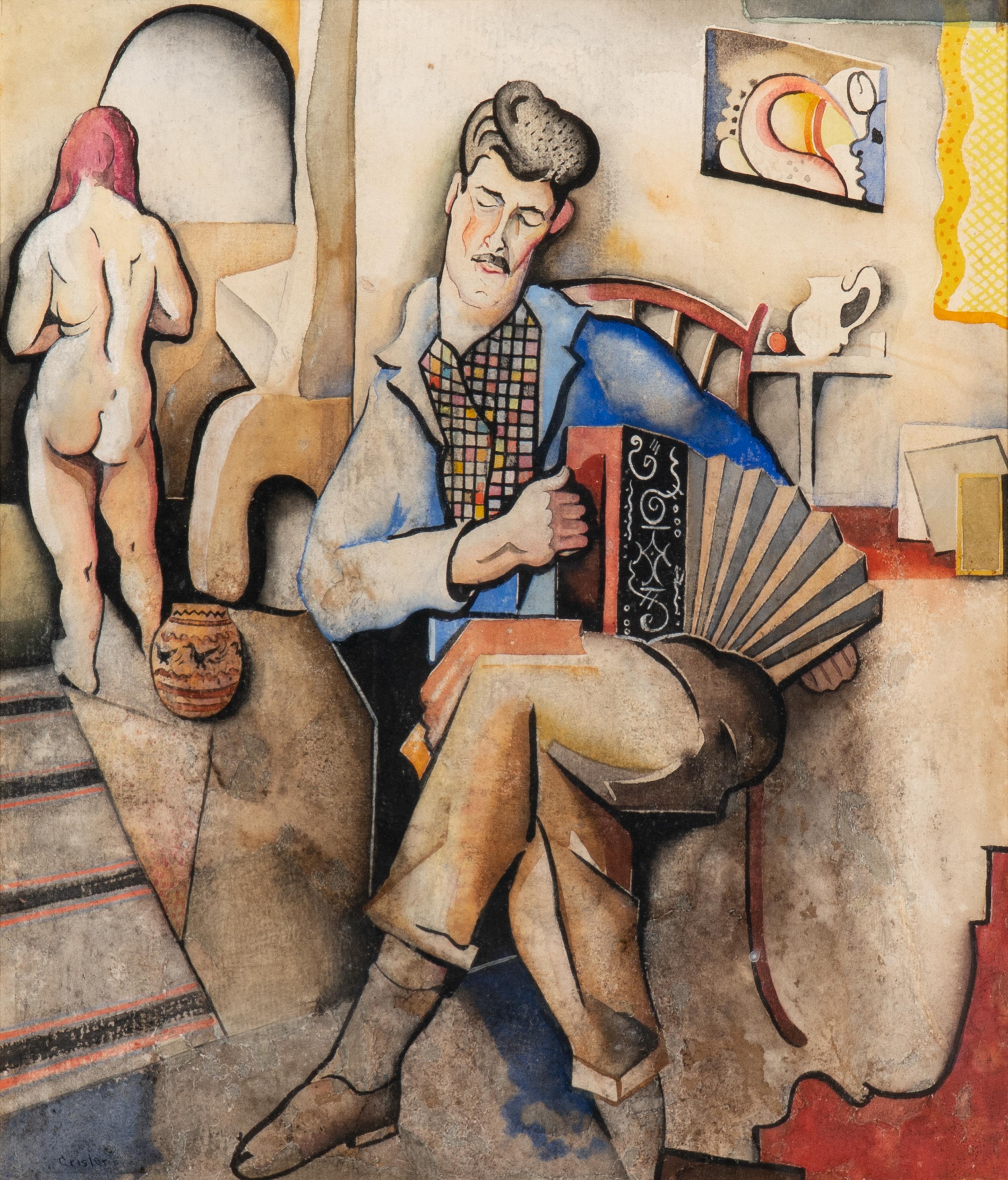 Richard Manning Crisler (American, 1908–1933) — Accordian Man