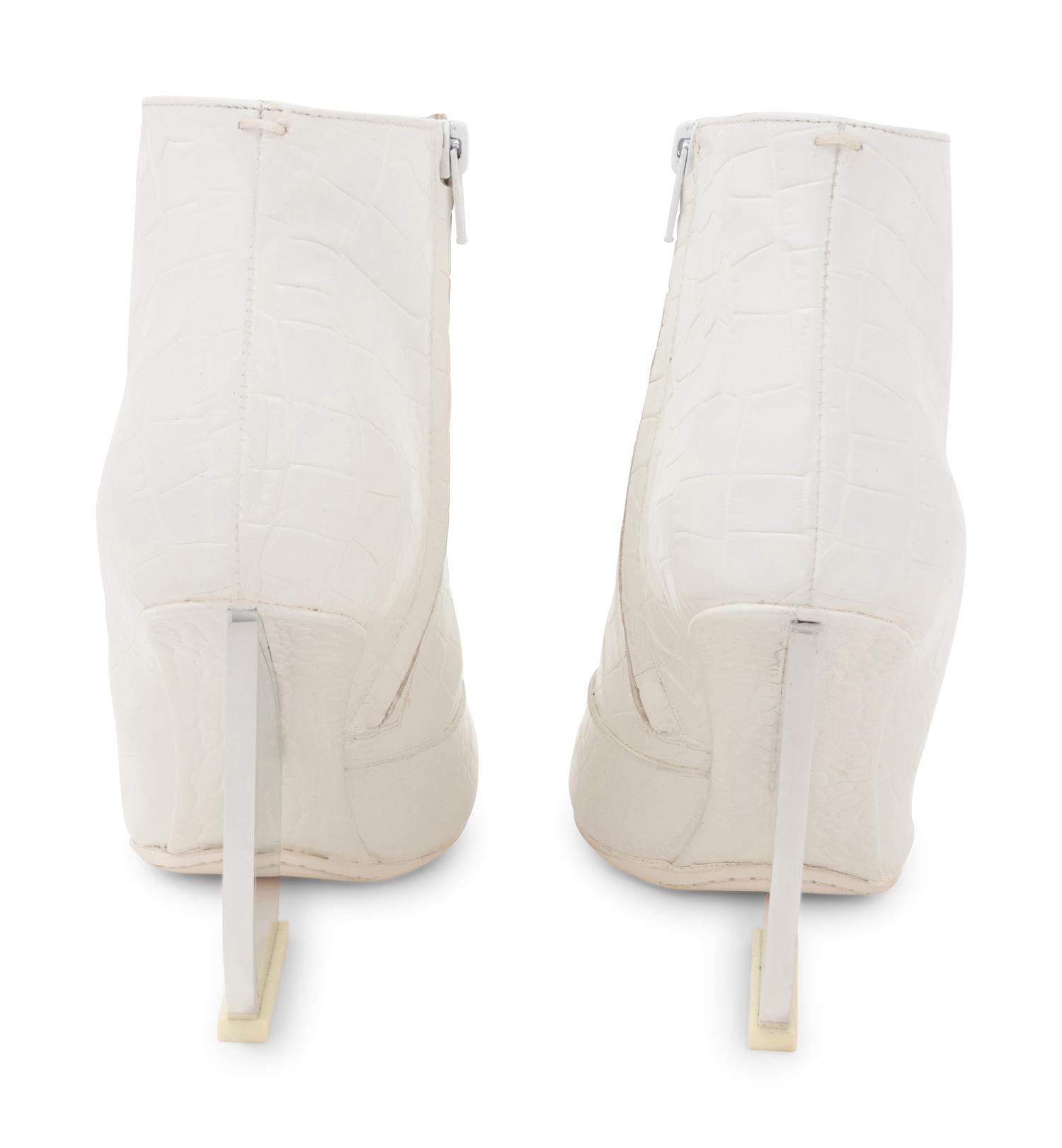 Maison Margiela Alligator Embossed Leather Boots, 2000s