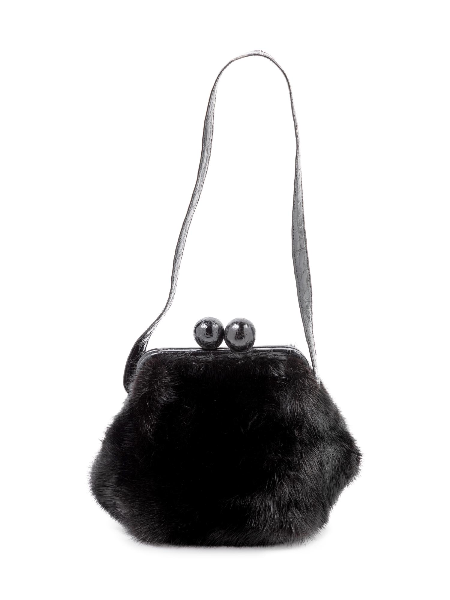 Nancy Gonzalez Fur & Leather Bag