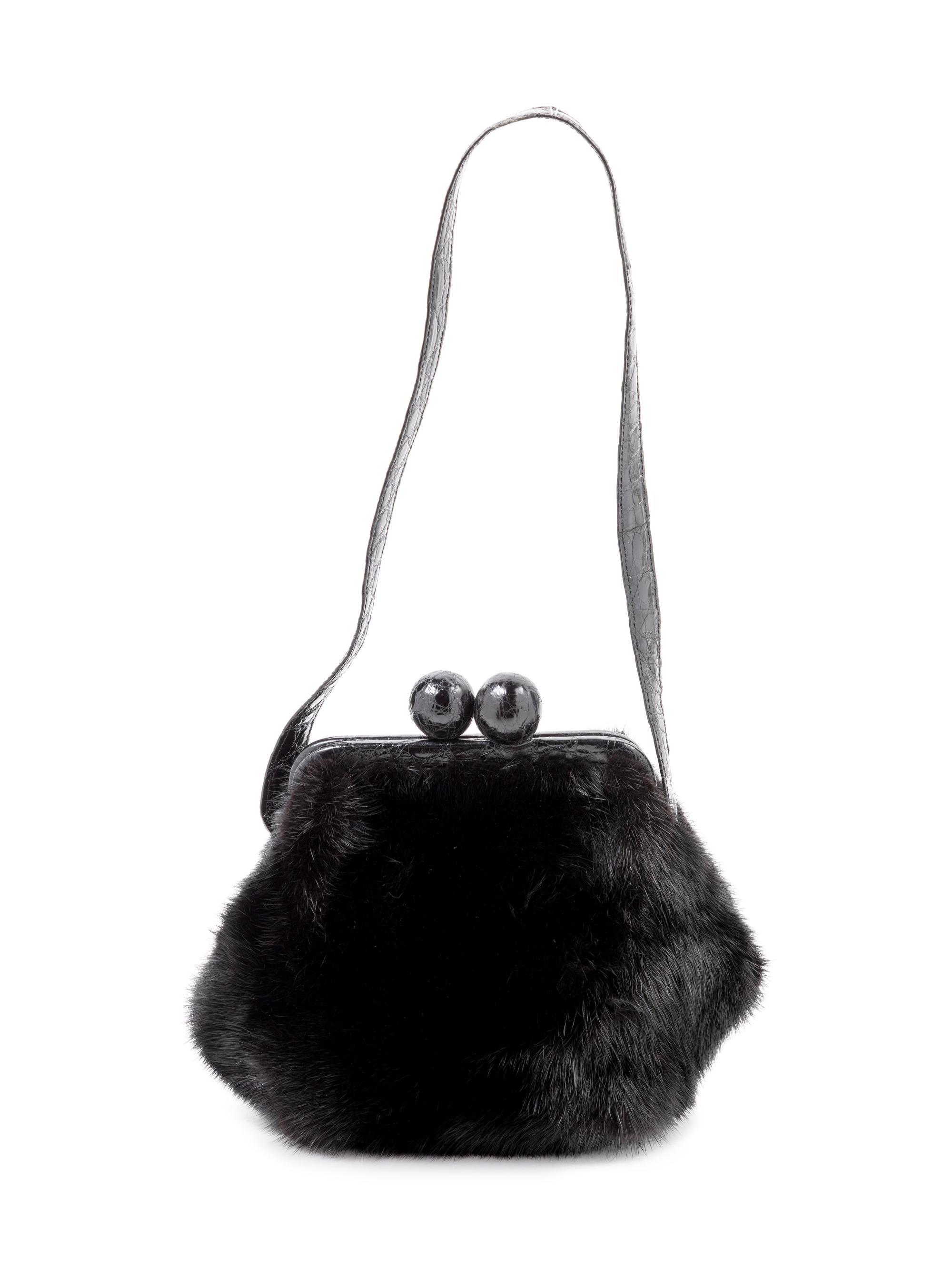 Nancy Gonzalez Fur & Leather Bag