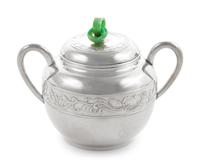 A Japanese Export Silver Three-Piece Tea Service