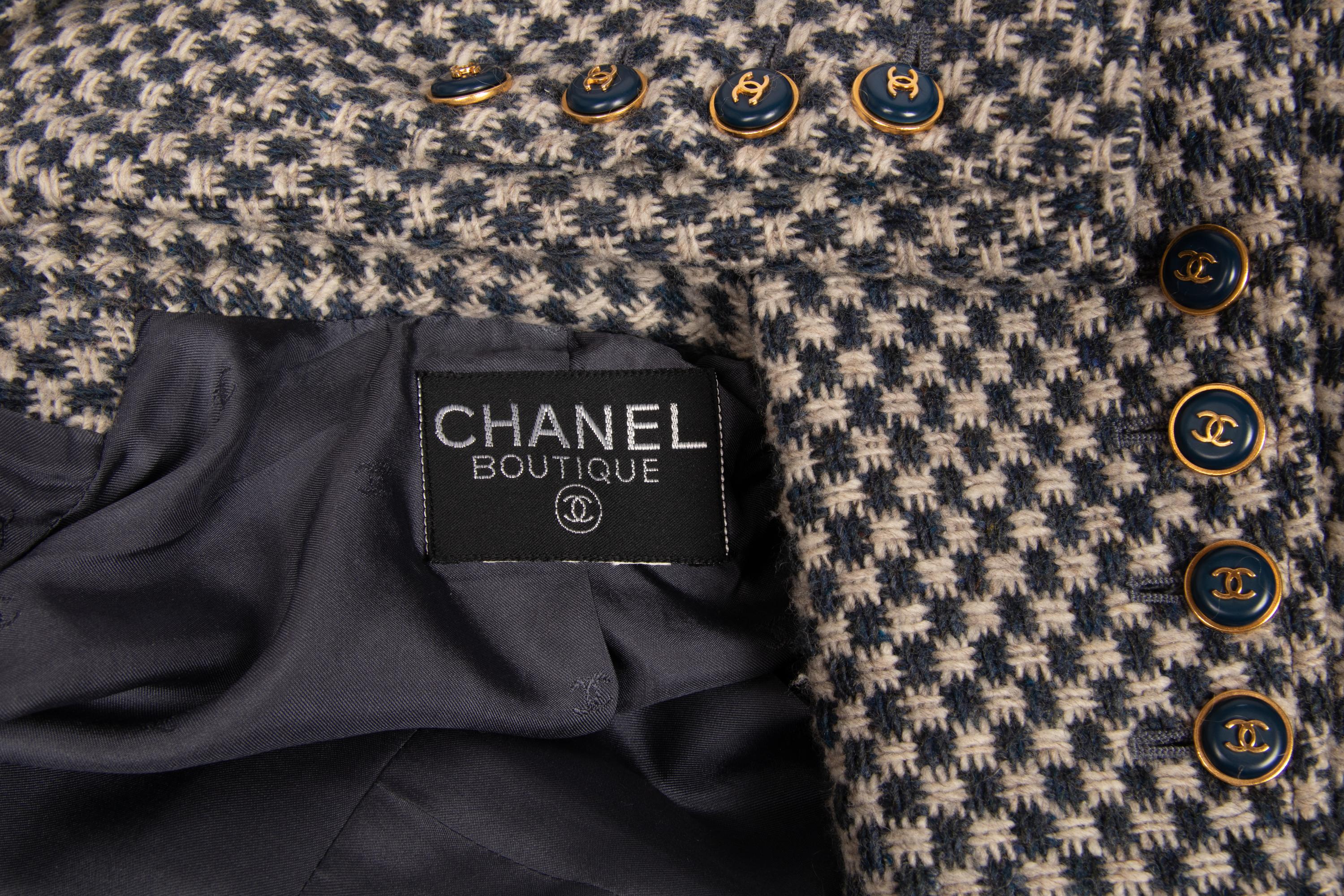 Chanel Tweed Checked Jacket, 1990's