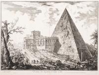 Veduta del Sepolcro Caio Cestio (View of the Tomb of Caius Cestius)