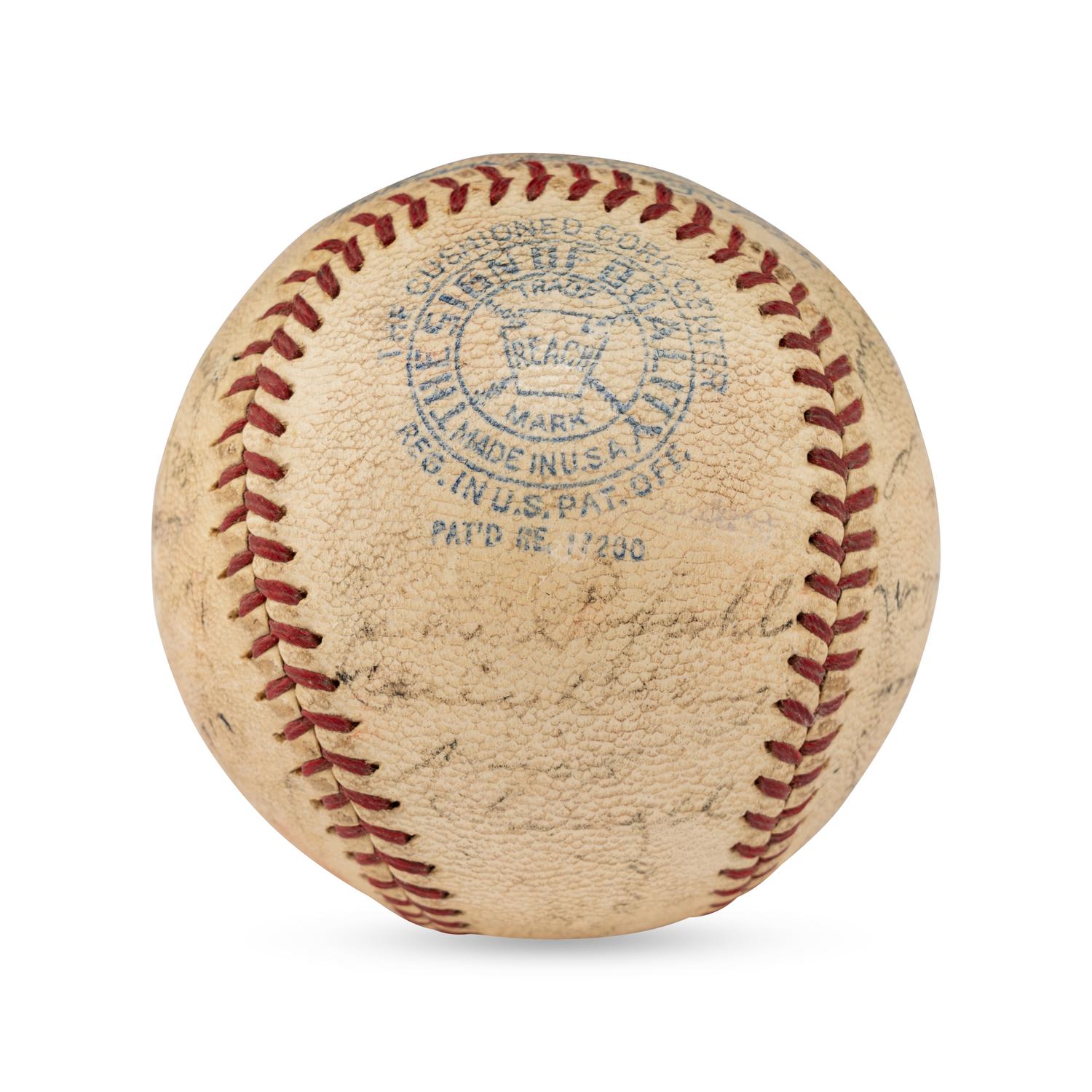 A 1940 Washington Senators Team Signed Autograph Baseball