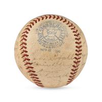 A 1940 Washington Senators Team Signed Autograph Baseball