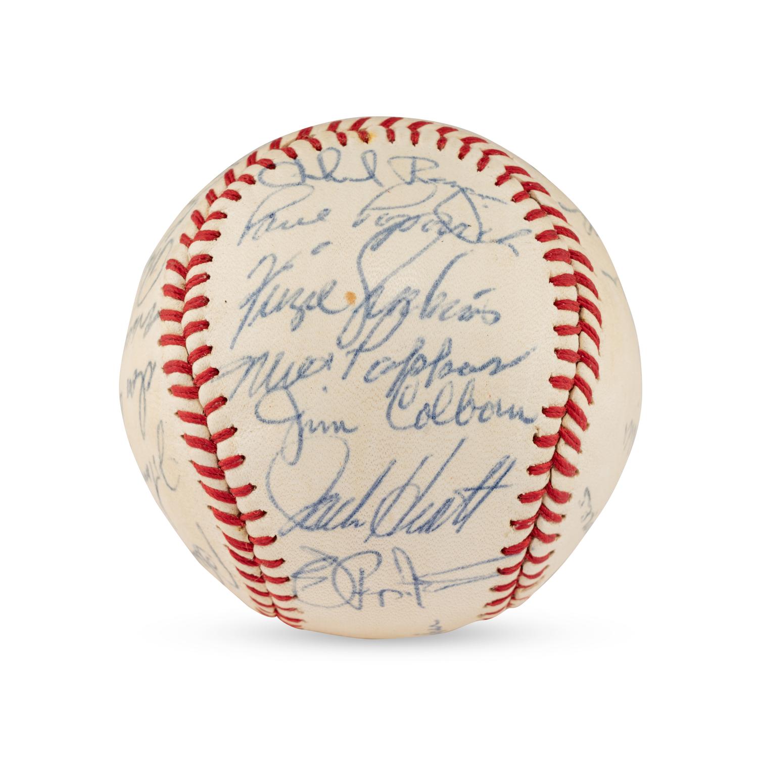 A 1969-70 Chicago Cubs Team Signed Autograph Baseball