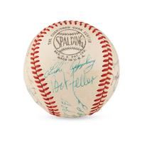 A Multi Signed Baseball Featuring Casey Stengel, Additional Hall of Famers and Notables (Beckett Authentication Services Letter of Authenticity)