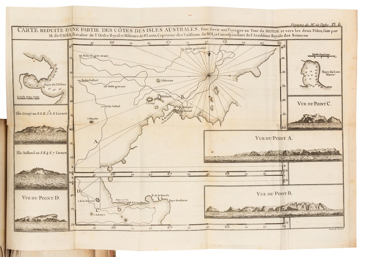 PAGES, Pierre Marie Francois, Vicomte de (1748-1793). Voyages autour du Monde. Paris, 1782.