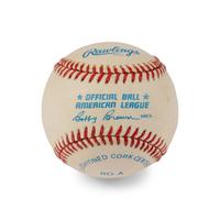 A Bowie Kuhn Single Signed Autograph Baseball (Beckett Authentication Services)