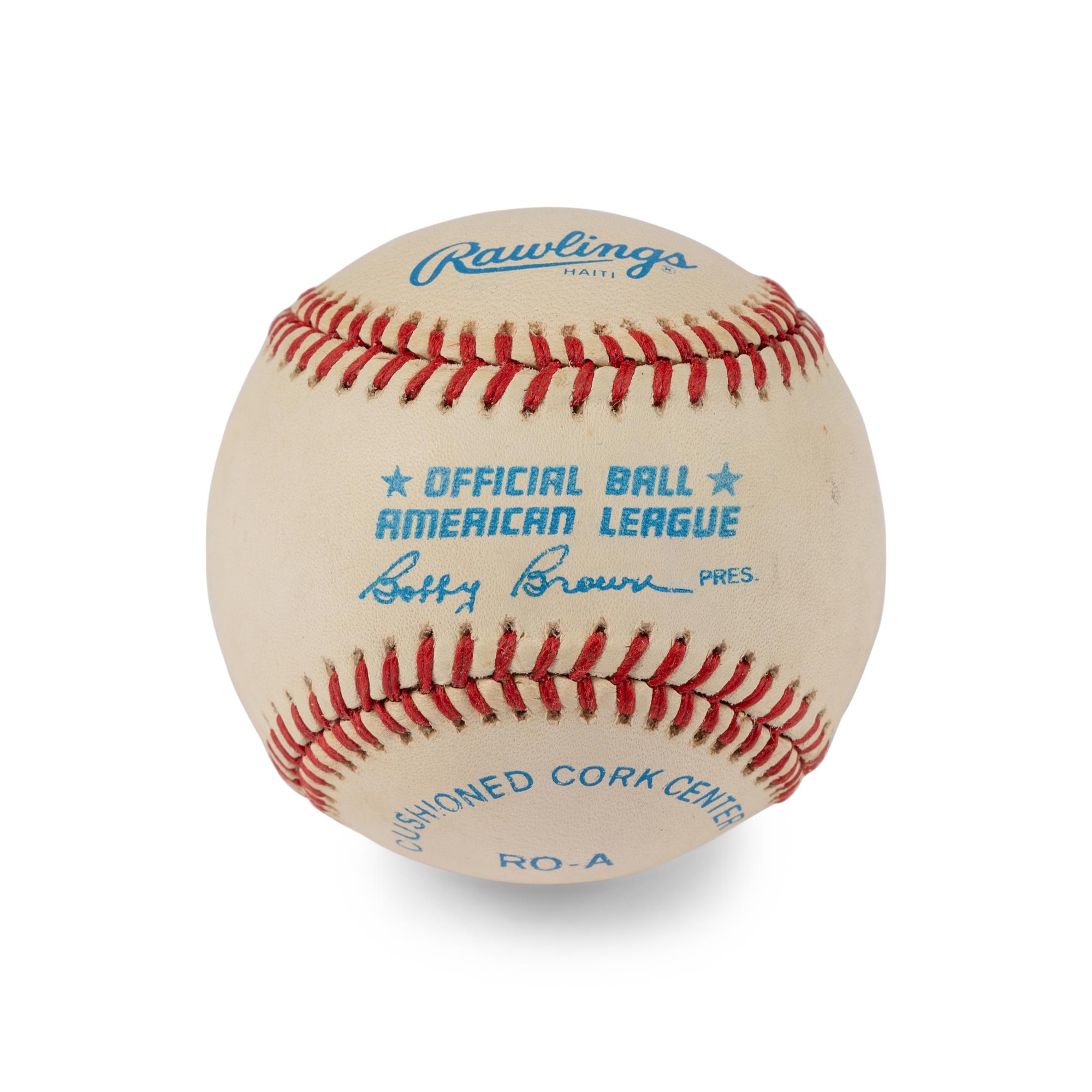 A Bowie Kuhn Single Signed Autograph Baseball (Beckett Authentication Services)