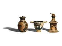 Three South Italian Red-Figured and Gnathian Vessels