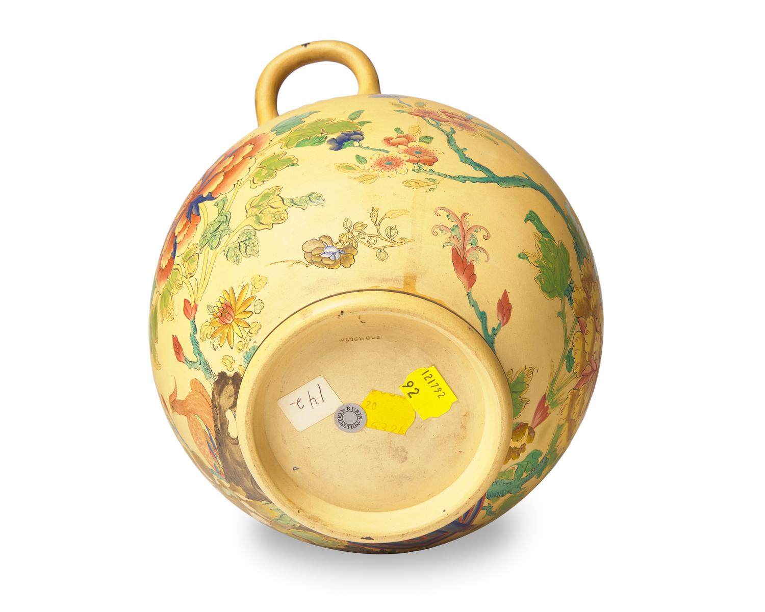 A Wedgwood Polychrome and Parcel-Gilt Phoenix Jar