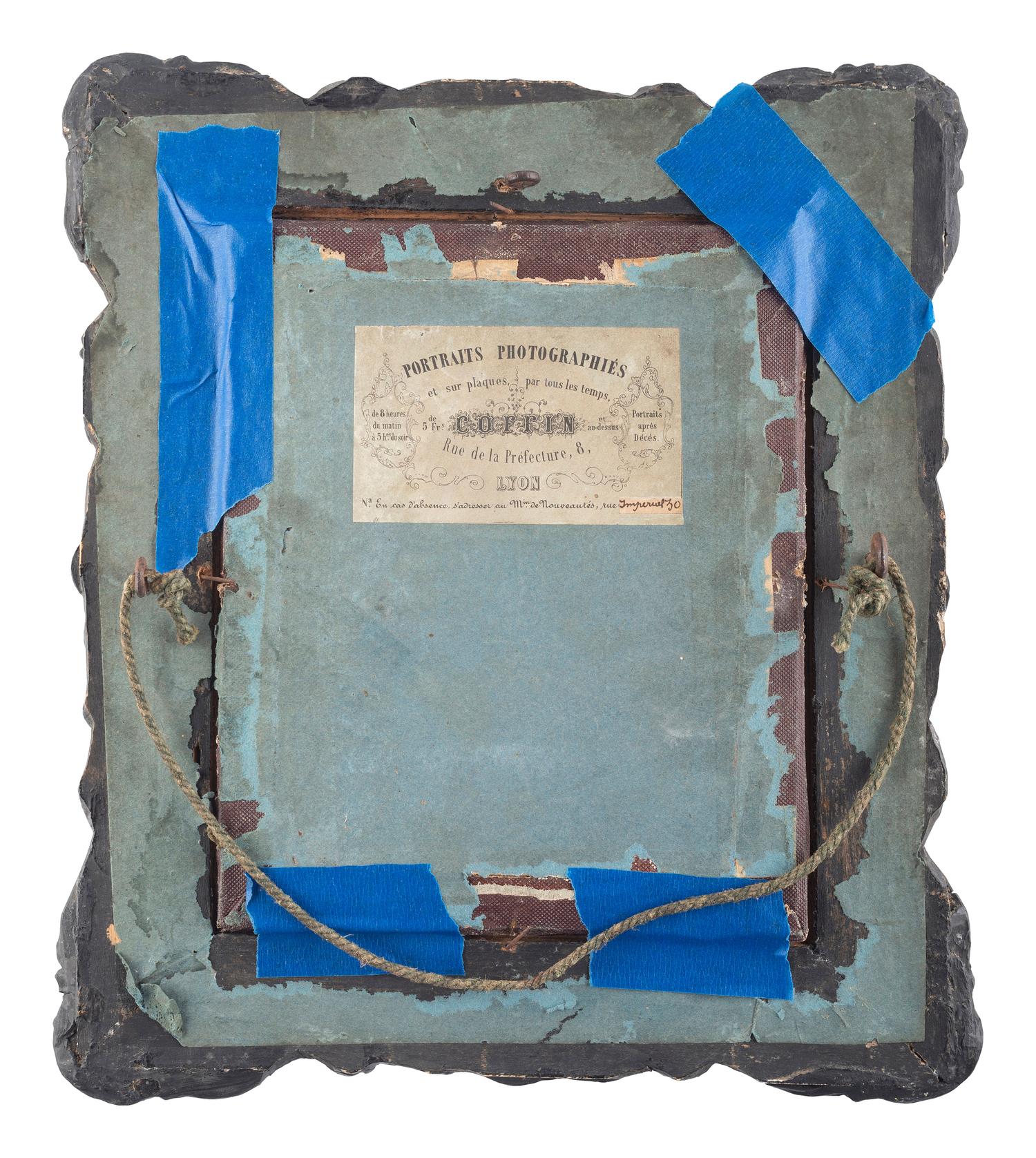 [EARLY PHOTOGRAPHY]. French half plate daguerreotype of a possible mixed race family housed in a wall frame. Lyon, n.d.