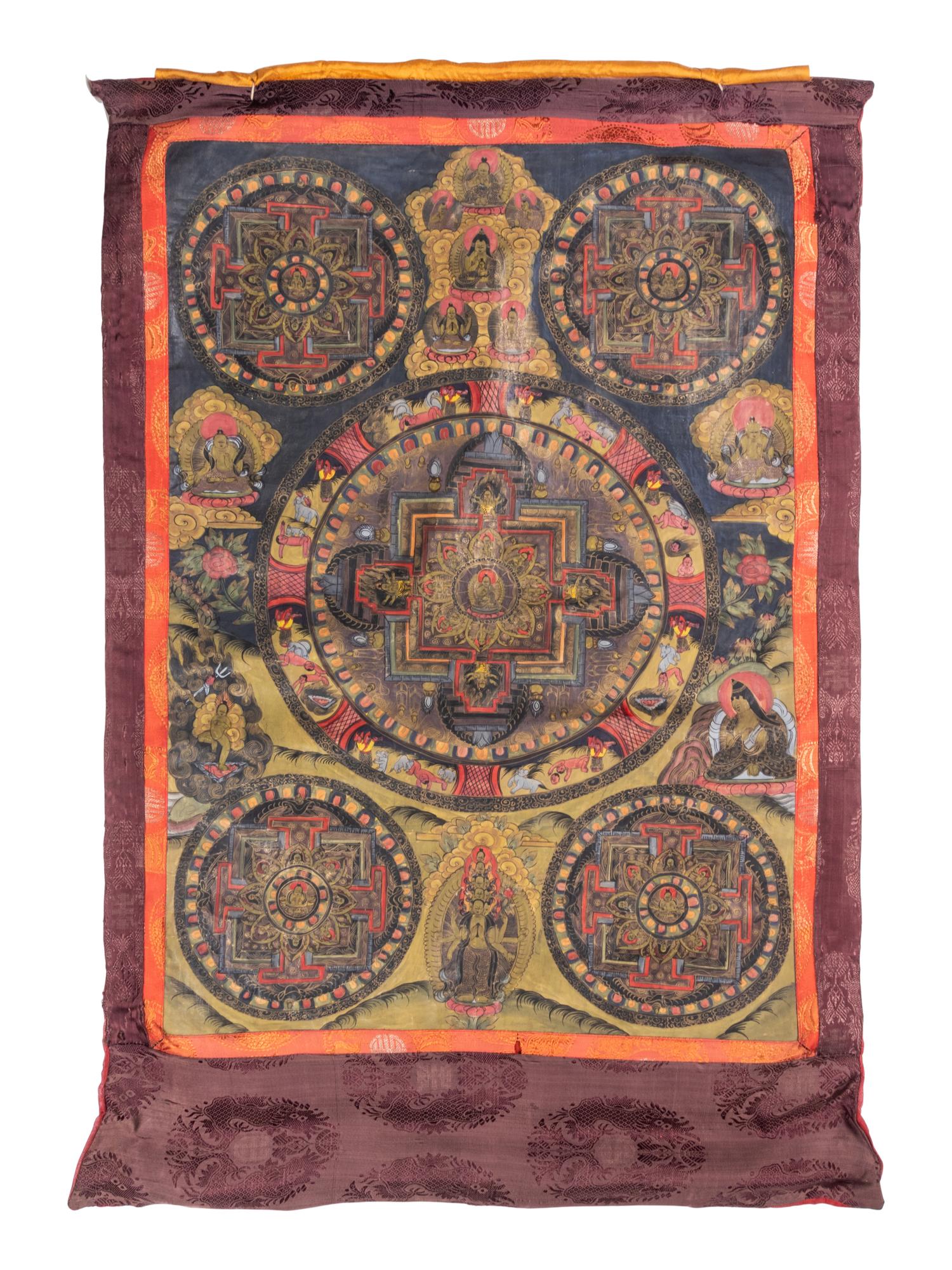 Two Tibetan Thangka Paintings