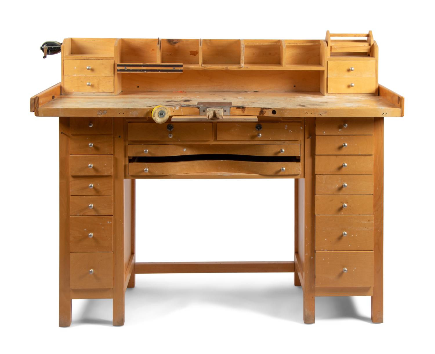 Jesse Monongya's Primary Personal Work Bench and Stool