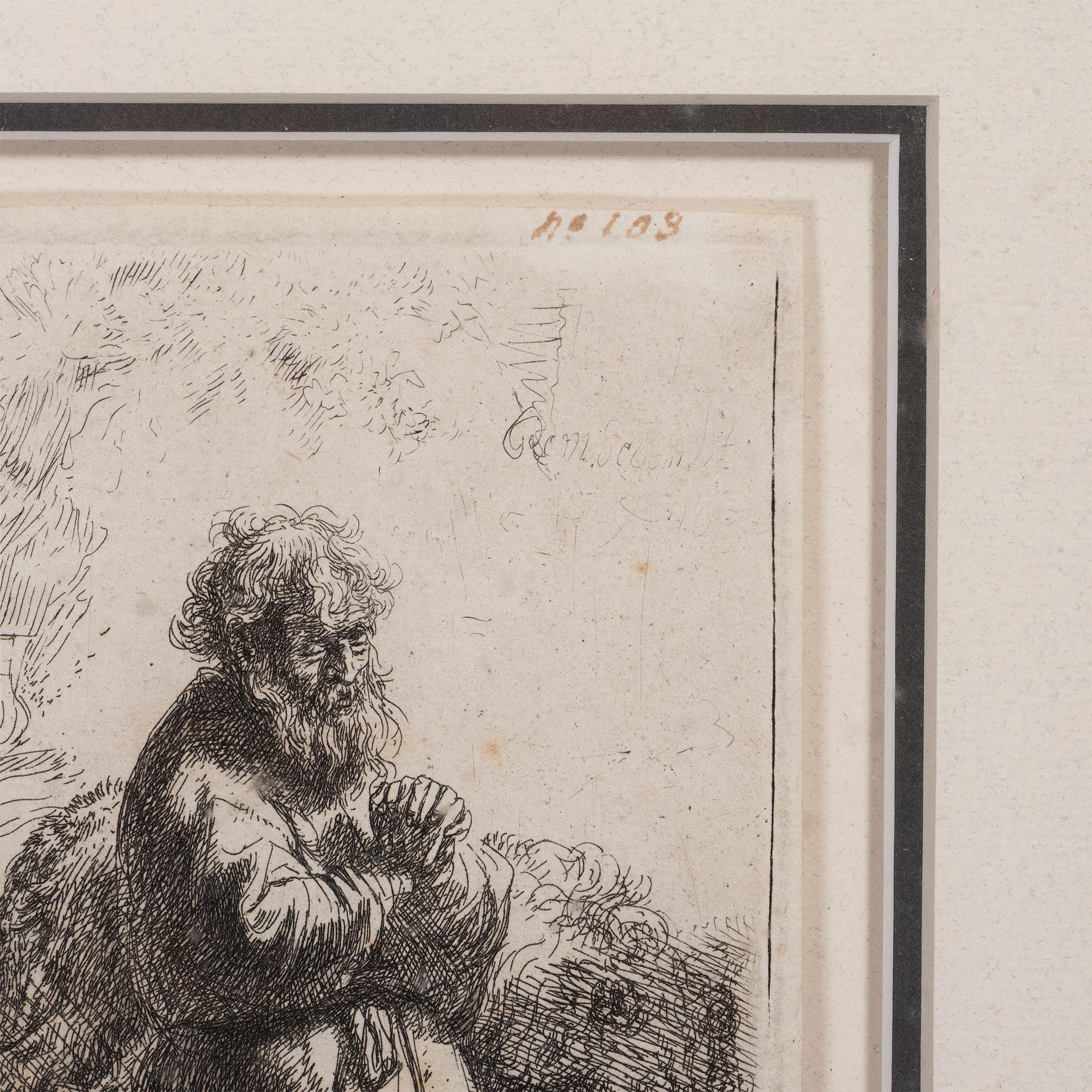 Saint Jerome Kneeling in Prayer, Looking Down
