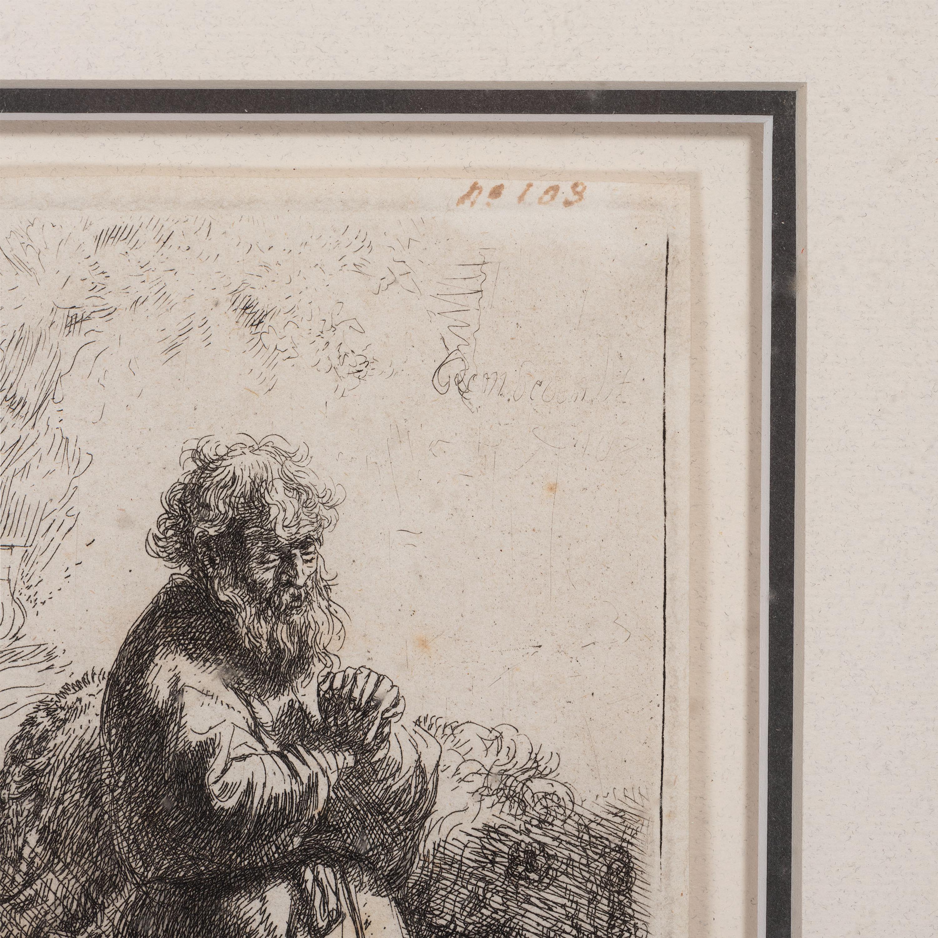 Saint Jerome Kneeling in Prayer, Looking Down