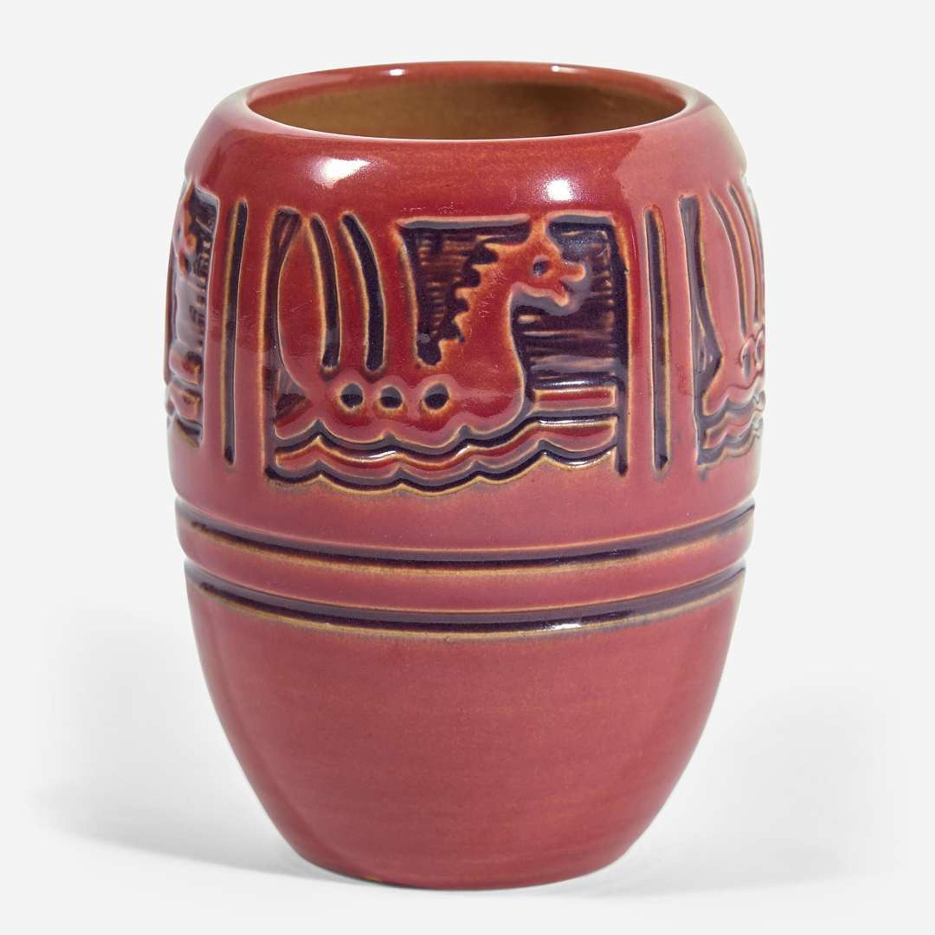 Julia Mattson (American, 1893-1967) Vase for North Dakota School of Mines, USA, circa 1913