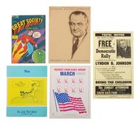 [JOHNSON, Lyndon B. (1908-1973)]. A large group of ephemera related to Johnson's campaigns.